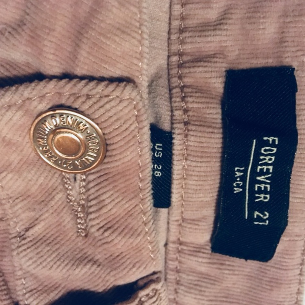 High Waisted Baby Pink Corduroy’s